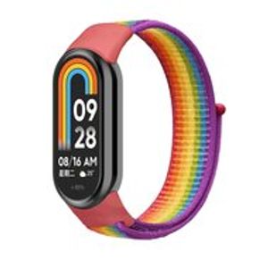 Sport loop nylon bandje - Regenboog - Xiaomi Smart band 8