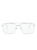 Dunhill lunettes de vue à monture pilote - Argent