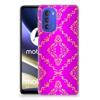 Siliconen Hoesje Motorola Moto G51 5G Barok Roze - thumbnail