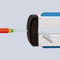 Knipex 12 85 110 SB Abisolierwerkzeug f. Glasfaserkabel Afstripgereedschap Geschikt voor: Ronde kabel - thumbnail