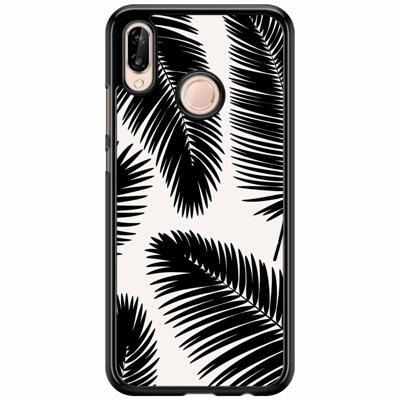 Huawei P20 Lite hoesje - Palm leaves silhouette Huawei P20 Lite hoesje - Palm leaves silhouette