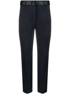 Tommy Hilfiger pantalon de tailleur à taille satinée - Bleu