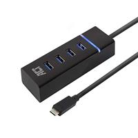 ACT USB C Hub 4-in-1, 3-poorts USB Hub 3.0, USB C Adapter, voor USB C Laptops - AC6415