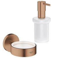 GROHE Essentials zeepdispenser glas met houder brushed warm sunset SW98939 / SW98931 - thumbnail