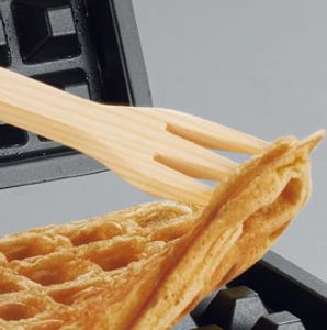 Cloer 1445 wafelijzer 2 wafel(s) 930 W Zwart, Roestvrijstaal