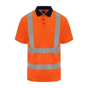 Reflecterende polo oranje - 4XL