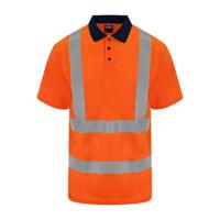 Reflecterende polo oranje - 2XL