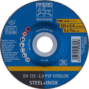 PFERD PSF STEELOX 69198292 Doorslijpschijf gebogen 125 mm 10 stuk(s) RVS, Staal