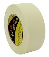 3M 301E crêpetape, industriële en schildersafdekking, 18 mm x 50 m, beige, verpakking van 48 stuks