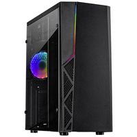 Inter-Tech B-02 RGB Tower PC-behuizing Zwart - thumbnail