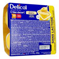 Delical Creme Dessert Hp-hc Z/lact.vanil 4x125g Nf - thumbnail