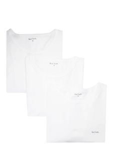 Paul Smith lot de 3 t-shirts à logo imprimé - Blanc