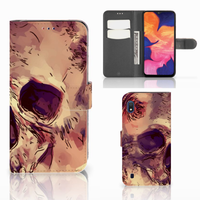Telefoonhoesje met Naam Samsung Galaxy A10 Skullhead Telefoonhoesje met Naam Samsung Galaxy A10 Skullhead