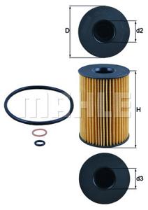 Oliefilter MAHLE, Diameter (mm)75,2mm, u.a. für Alpina, BMW, Rolls-Royce