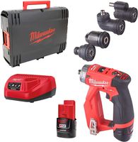 Milwaukee M12 FDDXKIT-202X Accu Compactboorschroefmachine 4-in-1 | 2.0Ah accu&apos;s - 4933464979 - thumbnail