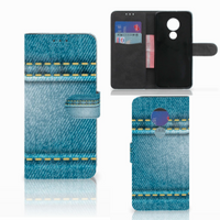 Motorola Moto G7 Power Wallet Case met Pasjes Jeans