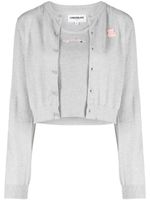 CHOCOOLATE lot de deux cardigans à patch logo - Gris