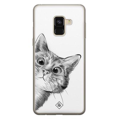 Samsung Galaxy A8 (2018) siliconen hoesje - Peekaboo