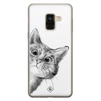 Samsung Galaxy A8 (2018) siliconen hoesje - Peekaboo