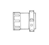 TE Connectivity 206322-9 Ronde connector kabelklem Serie (ronde connectoren): CPC 1 stuk(s)