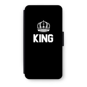 King zwart: iPhone 8 Plus Flip Hoesje