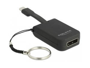 Delock 63940 USB Type-C-adapter naar DisplayPort (DP Alt Mode) 4K 60 Hz - sleutelhanger