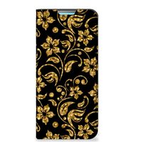 Xiaomi Redmi 10 Smart Cover Gouden Bloemen