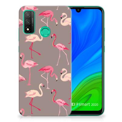 Huawei P Smart 2020 TPU Hoesje Flamingo Huawei P Smart 2020 TPU Hoesje Flamingo