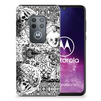 Silicone Back Case Motorola One Zoom Skulls Angel - thumbnail