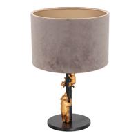 Steinhauer Design schemerlamp Animaux met grijs velvet 8234ZW