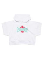 DSQUARED2 KIDS hoodie en coton à logo imprimé - Blanc