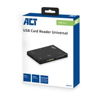 ACT AC6370 geheugenkaartlezer USB 3.2 Gen 1 (3.1 Gen 1) Type-A Zwart - thumbnail