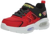 Skechers Unisex-kind Prismatrons Sneaker, Rood/Zwart, 13 Little Kid