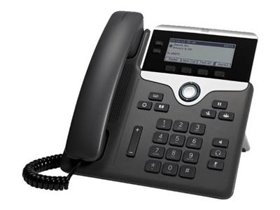 Cisco 7821 IP telefoon Zwart, Zilver Handset met snoer 2 regels