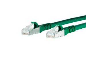 Metz Connect 1308451055-E RJ45 Netwerkkabel, patchkabel CAT 6A S/FTP 1.00 m Groen Snagless 1 stuk(s)