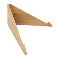 Sigel SA207 Laptopstandaard van bamboe, in hoogte verstelbare laptophouder, licht, opvouwbaar, draagbaar, 30 x 14,5 x 1,8 cm