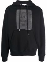 Helmut Lang x Hank Willis hoodie à slogan imprimé - Noir