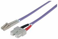 INTELLINET LWL kabel LC/SC OM4 5m violet 50/125um duplex multimode