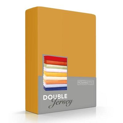 Romanette Luxe Dubbel Jersey Hoeslaken - Okergeel 140/160 x 200/210/220 cm