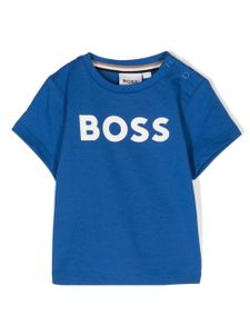 BOSS Kidswear t-shirt en coton à logo imprimé - Bleu