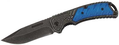 Herbertz zakmes 20,5 cm RVS/aluminium blauw/zwart