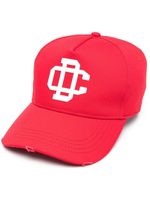 DSQUARED2 casquette en coton à logo brodé - Rouge