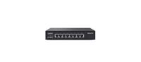 LANCOM GS-1108, Unmanaged Gigabit Ethernet-switch, 8 poorten (10/100/1000 Mbit/s), geruisloos door ventilatorloos design, geïntegreerde voeding