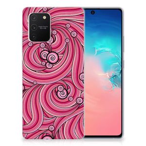 Samsung Galaxy S10 Lite Hoesje maken Swirl Pink