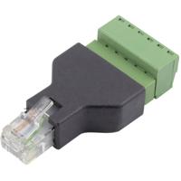 TRU COMPONENTS FL-30 RJ 12 terminaladapter FL-30 Stekker, recht Aantal polen 6P6C 1 stuk(s) - thumbnail