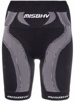 MISBHV short de cyclisme imprimé - Noir