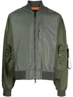 Mostly Heard Rarely Seen veste bomber Spliced à fini satiné - Vert - thumbnail