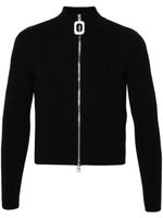 JW Anderson ribbed zip-up cardigan - Noir