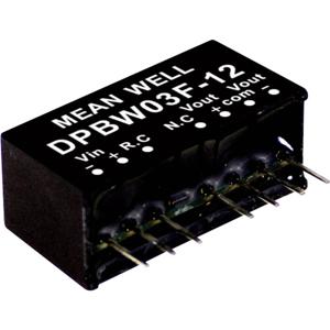 Mean Well DPBW03F-15 DC/DC-convertermodule 100 mA 3 W Aantal uitgangen: 2 x Inhoud 1 stuk(s)