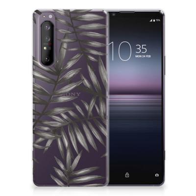 Sony Xperia 1 II TPU Case Leaves Grey